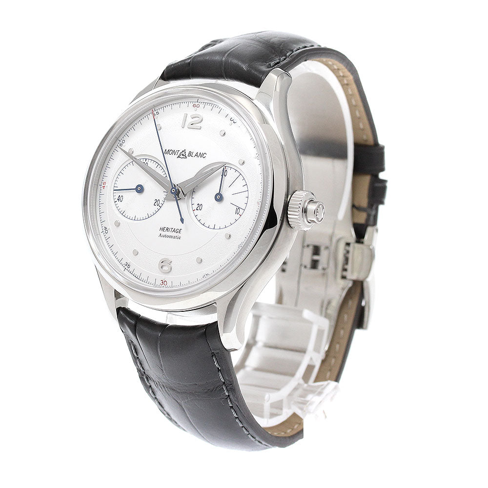 MONTBLANC Heritage Monopusher 7494/119951 Chronograph Silver Dial Automatic Men's Watch_949791