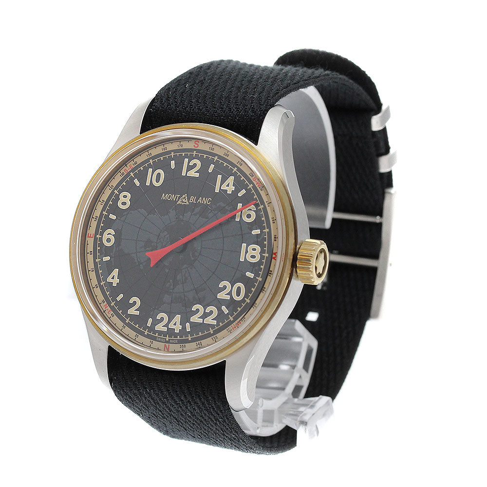 MONTBLANC 1858 Automatic 24H 126007 compass Black Dial Automatic Men's_949792