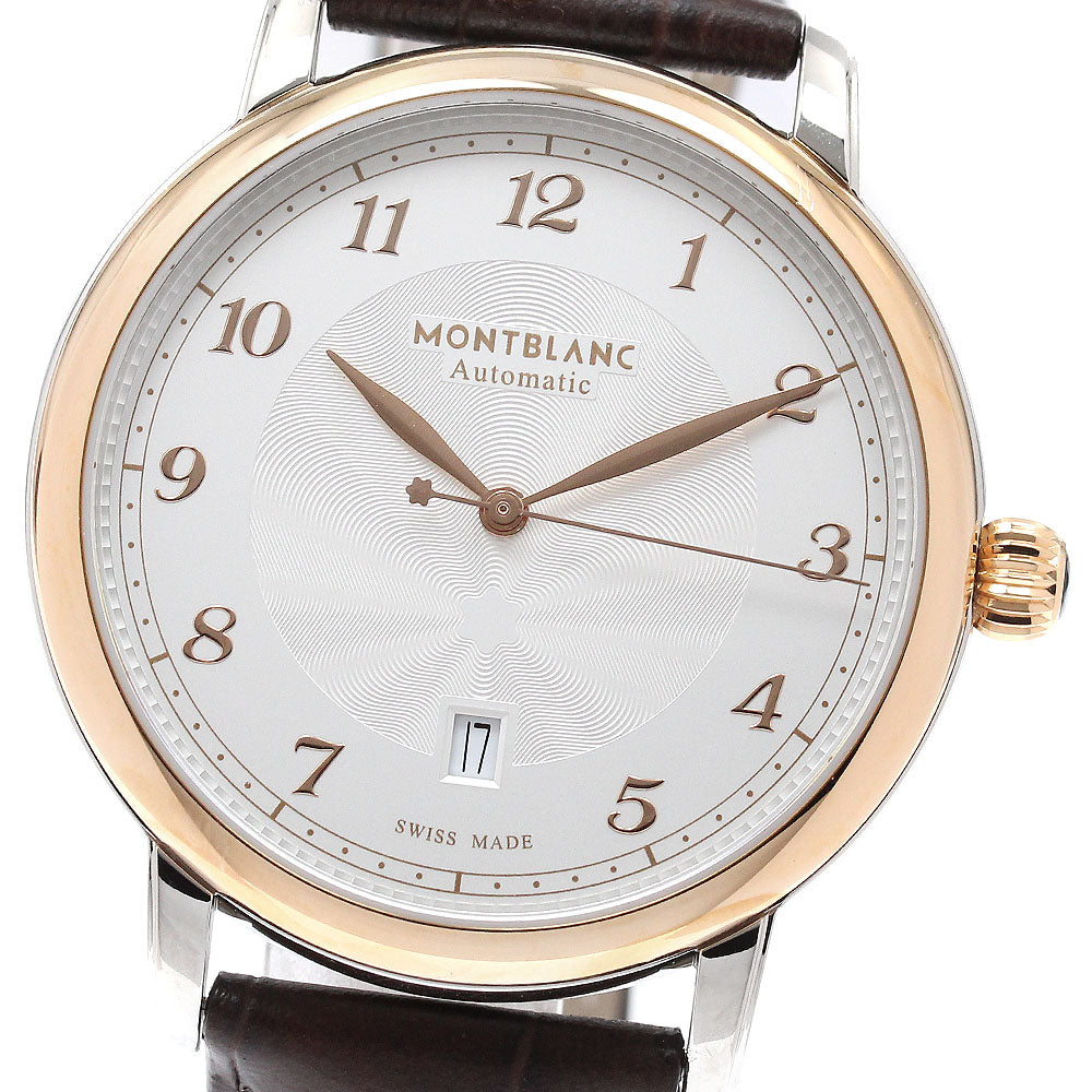 MONTBLANC Star Legacy 7572/117576 Date PG bezel Silver Dial Automatic Men's Watch_949795