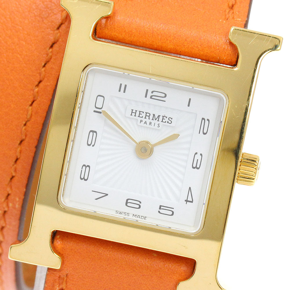 HERMES H watch HH1.201 Double Tour white Dial Quartz Ladies Watch_950153