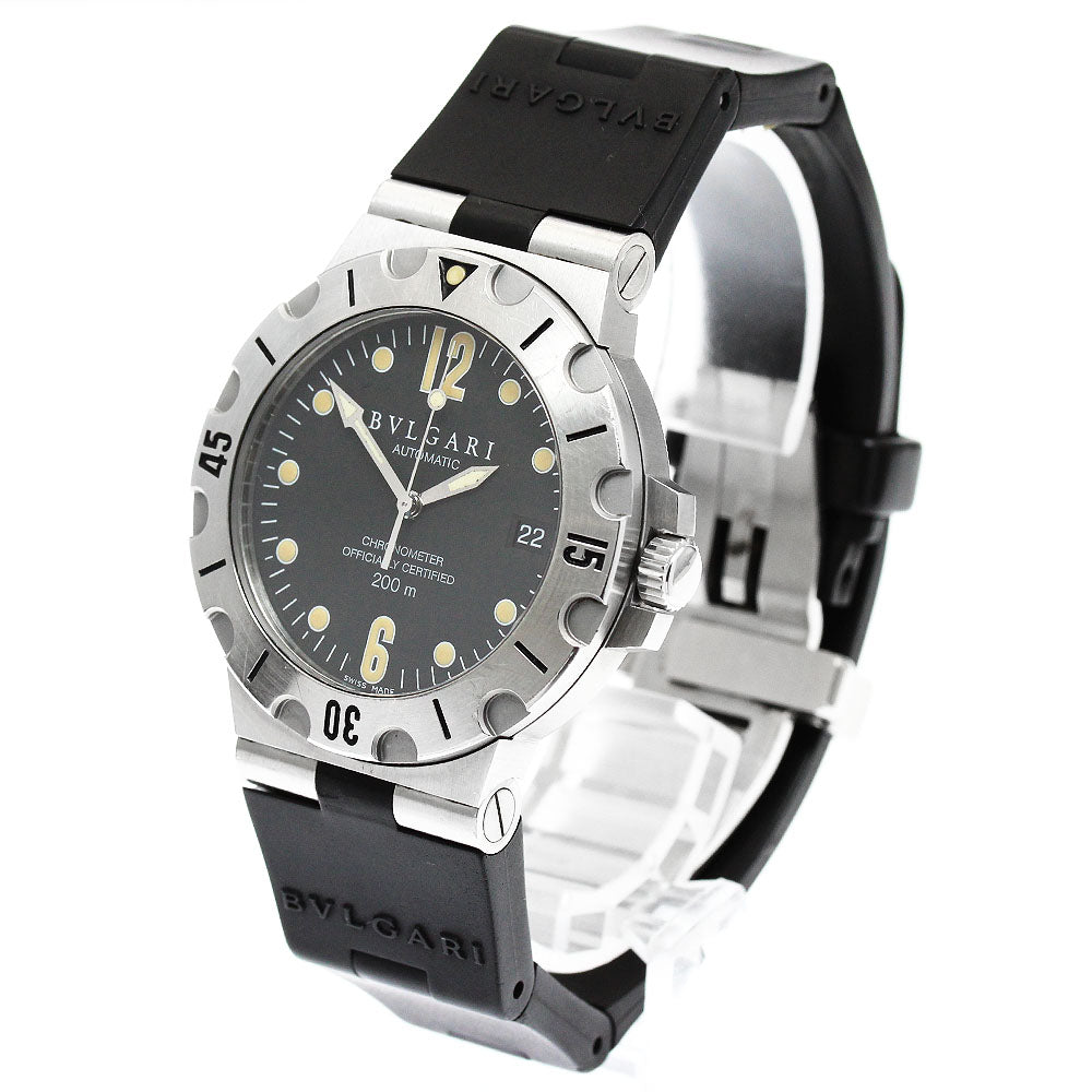 BVLGARI Diagono Scuba SD38S Date black Dial Automatic Men's Watch_950172