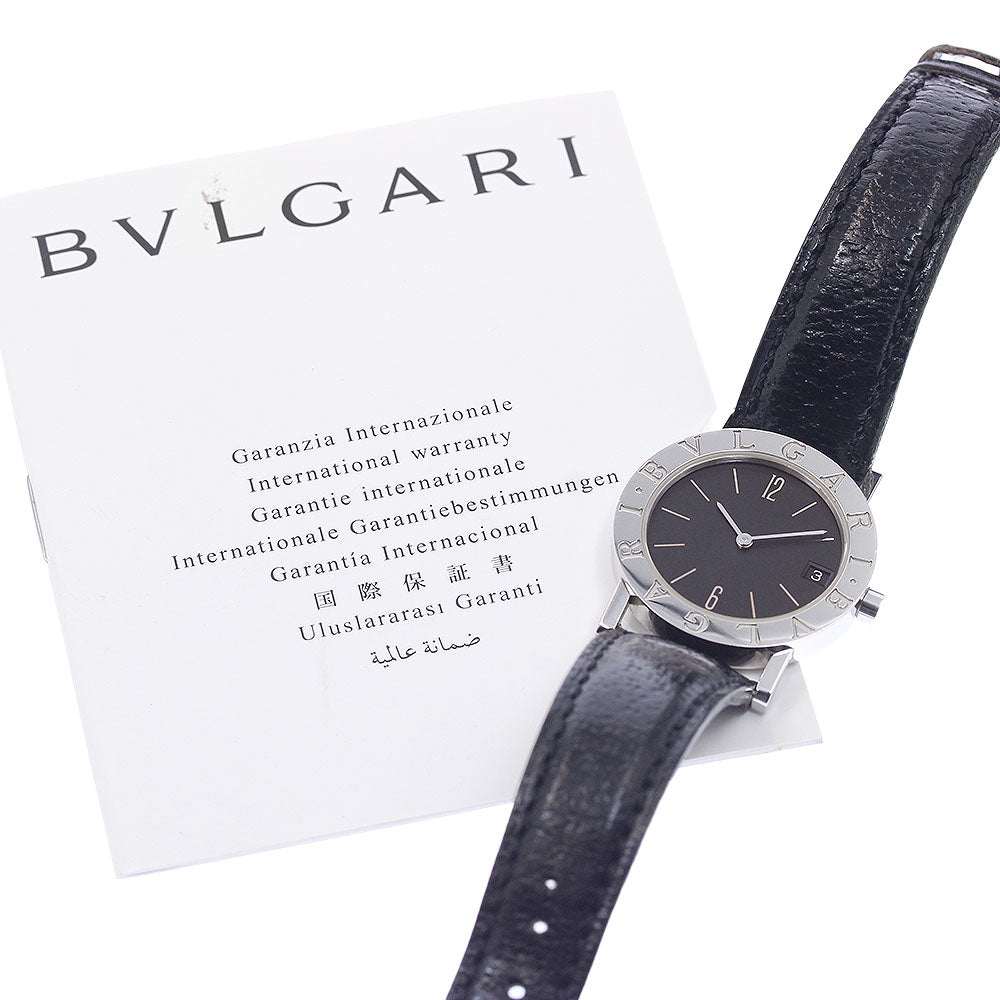 BVLGARI BVLGARIBVLGARI BB30SL Date black Dial Quartz Boy's Watch_950201