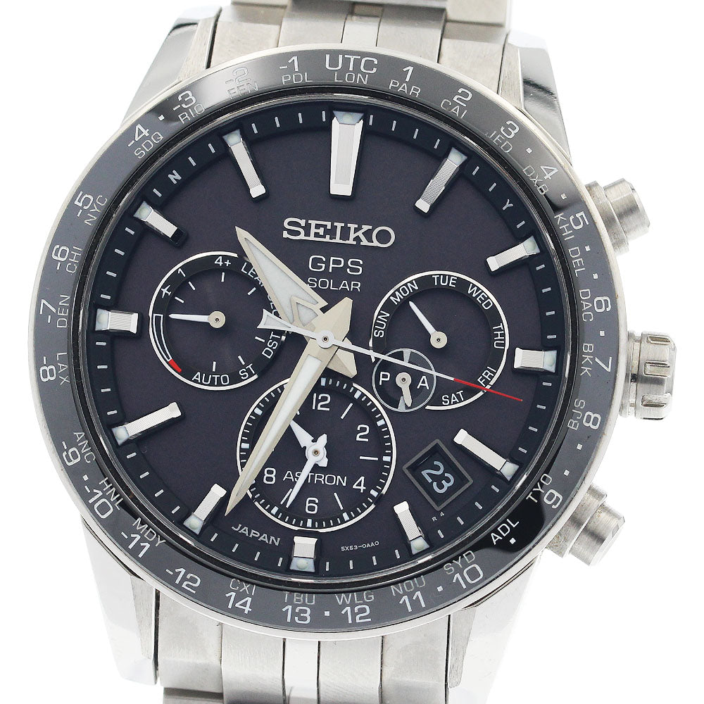 SEIKO Astron SBXC003/5X53-0AB0 GPS Solar Powered Radio Men's Watch_950206