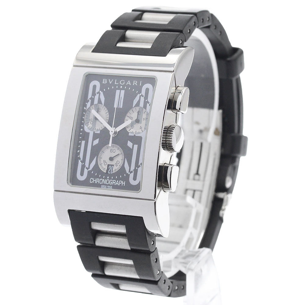 BVLGARI Rettangolo RTC49S Date Chronograph Quartz Men's Watch_950211