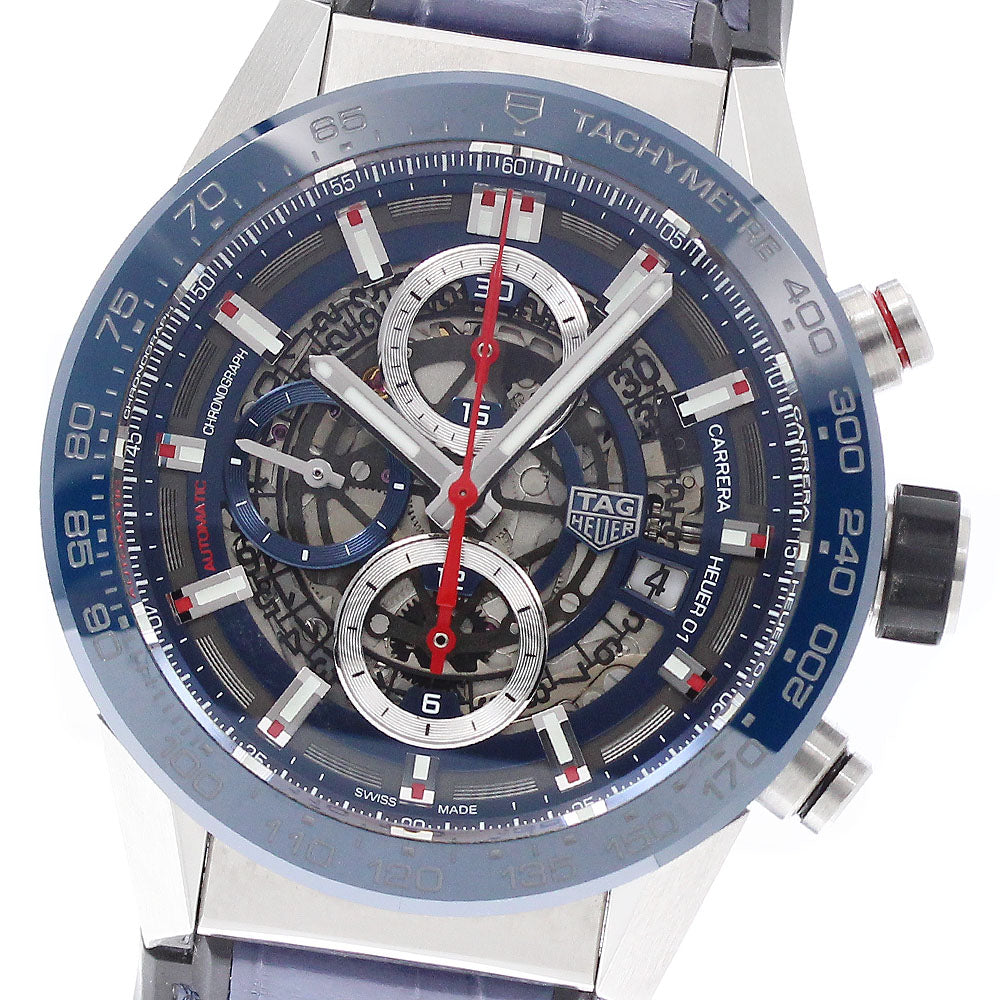 TAG HEUER Carrera Caliber Heuer 01 CAR201T-0 Date Chronograph skeleton Dial Automatic Men's Watch_950217