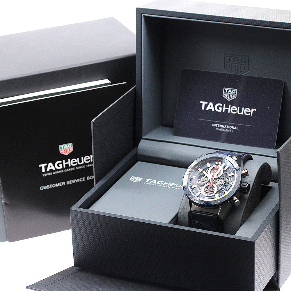 TAG HEUER Carrera Caliber Heuer 01 CAR201T-0 Date Chronograph skeleton Dial Automatic Men's Watch_950217