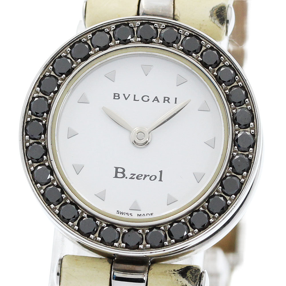 BVLGARI B-zero1 BZ22S black diamond bezel white Dial Quartz Ladies Watch_950255