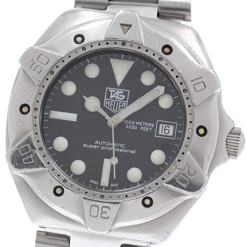 TAG HEUER Super professional 840.006-2 Date black Dial Automatic Men's_950298