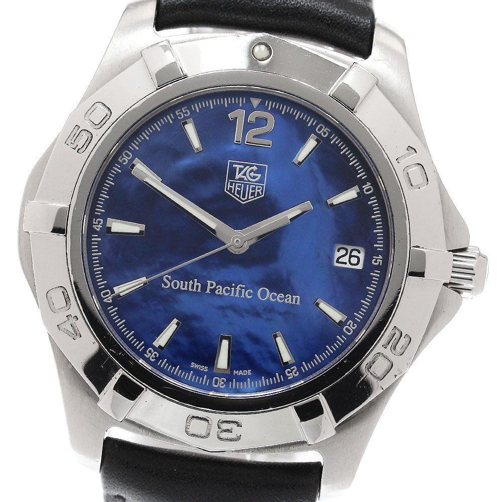 TAG HEUER Aquaracer South Pacific Ocean WAF211P Limited to 300 Blue shell Dial Automatic Men's Watch_950299