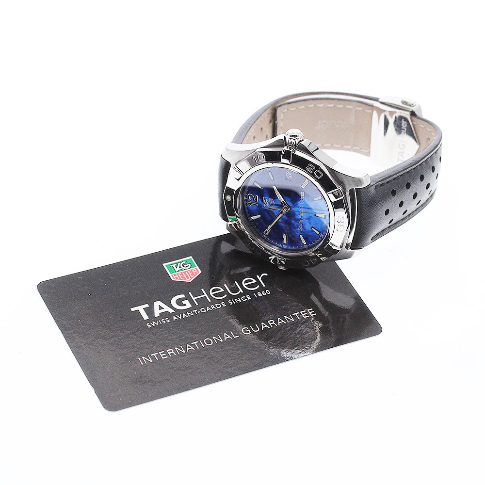 TAG HEUER Aquaracer South Pacific Ocean WAF211P Limited to 300 Blue shell Dial Automatic Men's Watch_950299