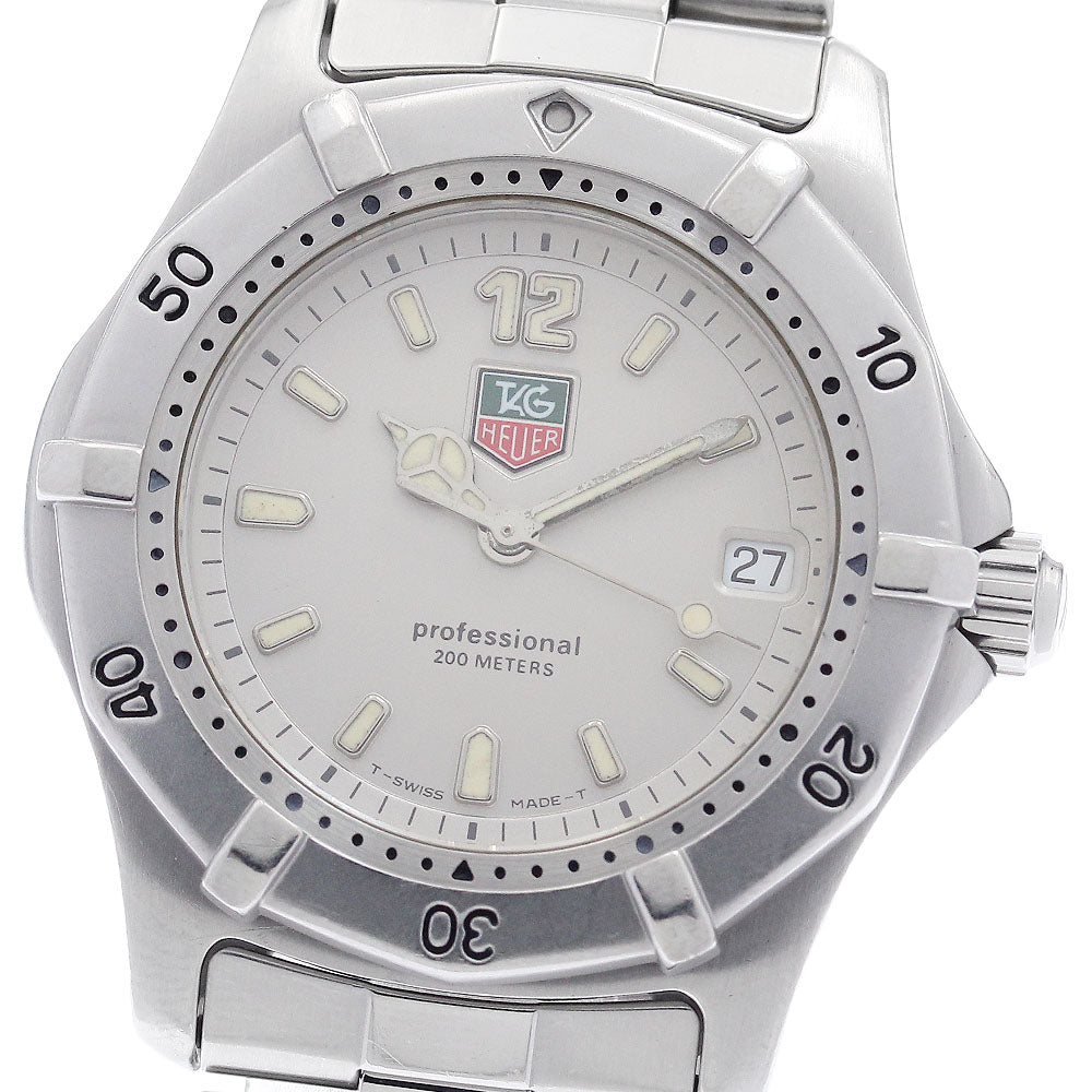 TAG HEUER 2000 series WK1212 Date Silver Dial Quartz Boy's Watch_950303