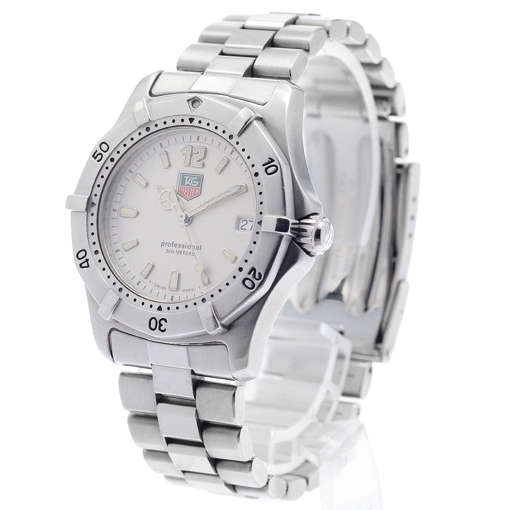 TAG HEUER 2000 series WK1212 Date Silver Dial Quartz Boy's Watch_950303
