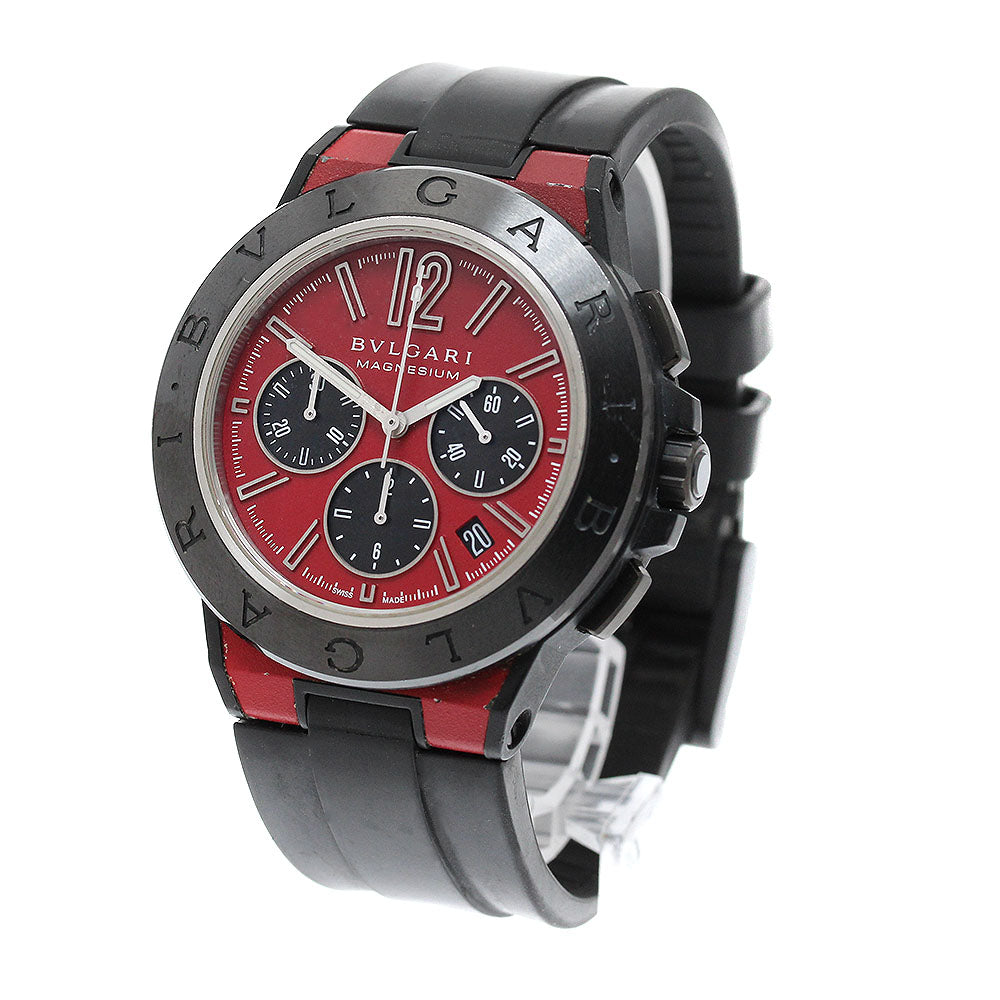 BVLGARI Diagono Magnesium DG42SMCCH Chronograph Red / black Dial AT Watch_950310
