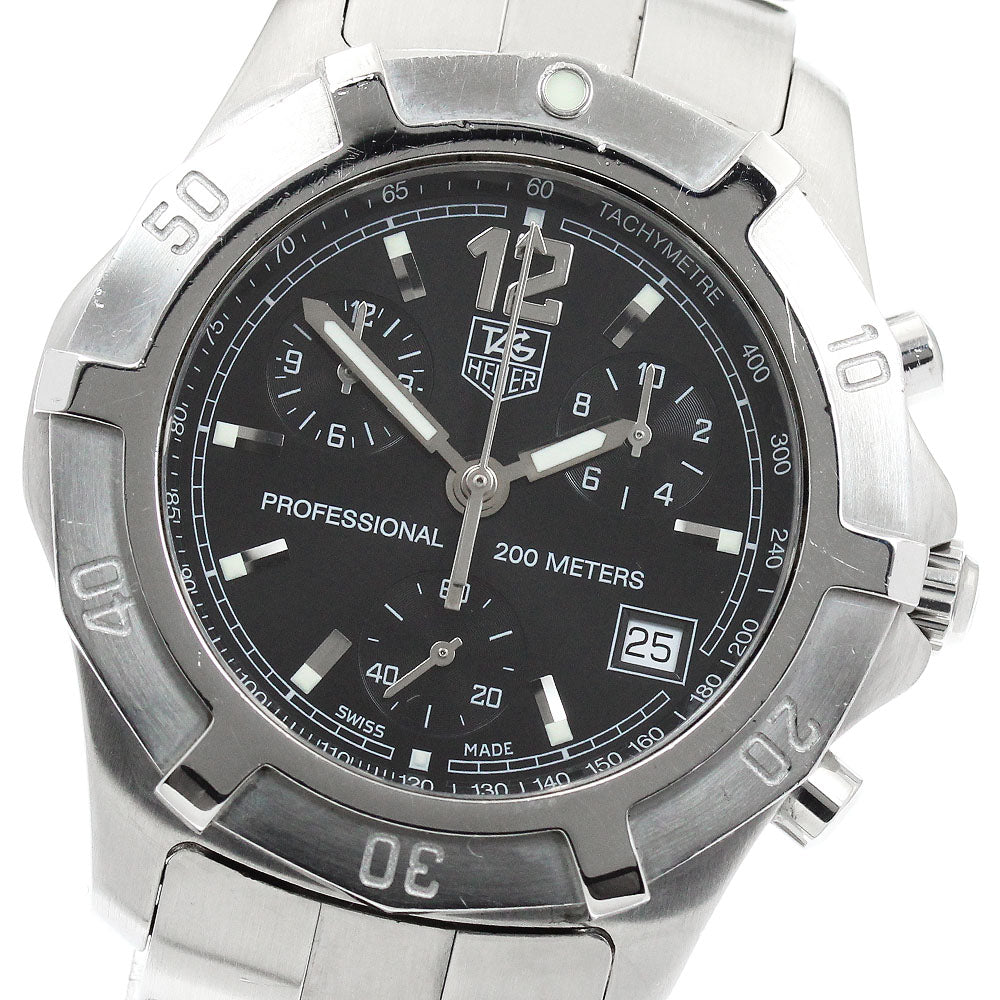 TAG HEUER Exclusive CN1110 Date Chronograph black Dial Quartz Men's Watch_950314