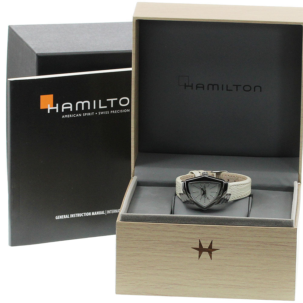 HAMILTON Ventura H242112 White shell Dial Quartz Ladies Watch_950322