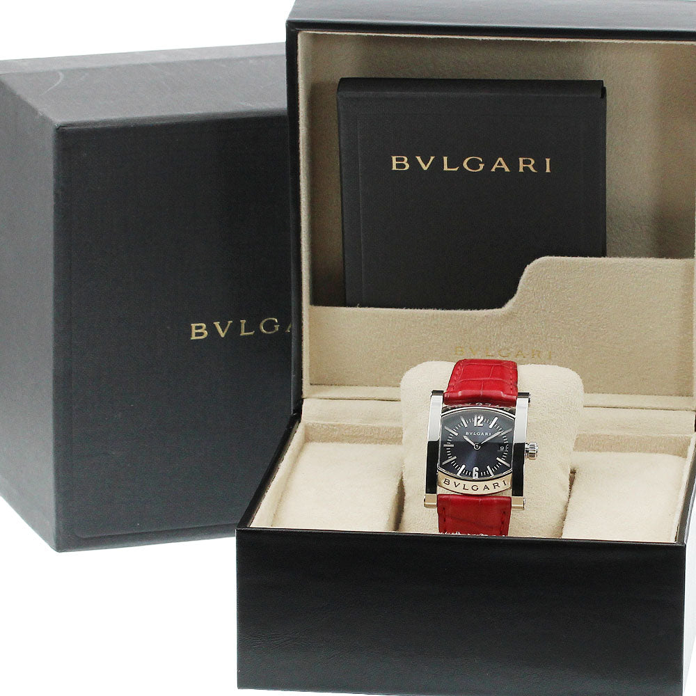 BVLGARI Assioma AA39S Date Dark gray Dial Quartz Boy's Watch_950330