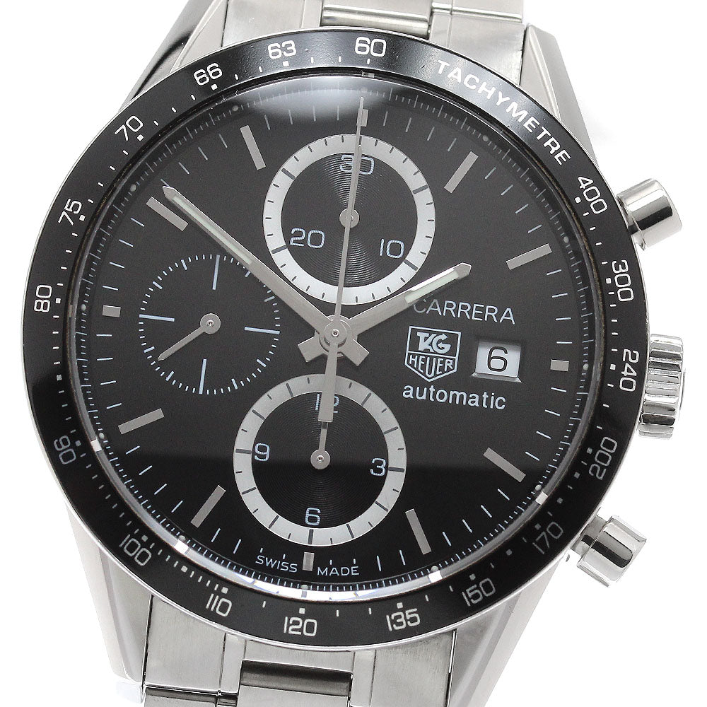 TAG HEUER Carrera CV2010 Chronograph Date black Dial Auto Men's Watch_950344