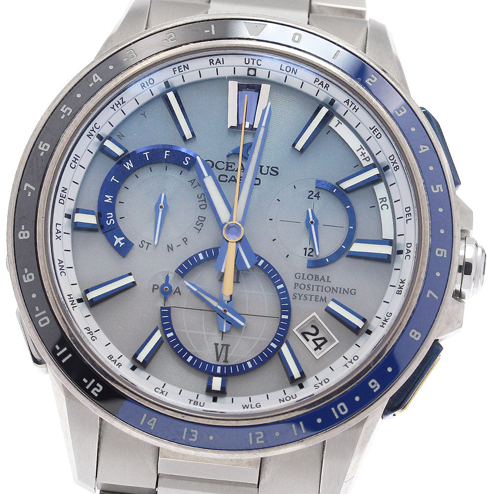CASIO Oceanus OCW-G1100C-7AJF GPS Hybrid Solar Powered Radio Men's Watch_950348