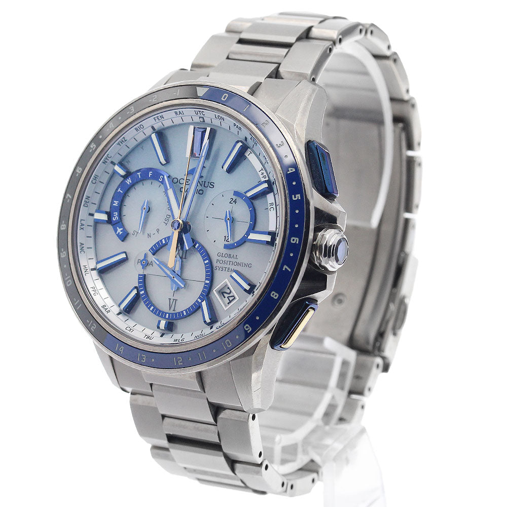 CASIO Oceanus OCW-G1100C-7AJF GPS Hybrid Solar Powered Radio Men's Watch_950348