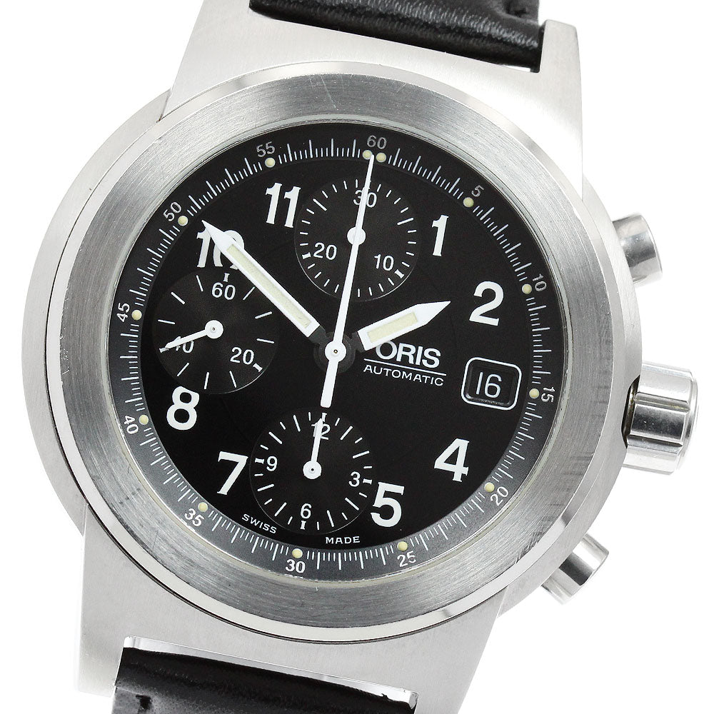 ORIS Big crown 7511 Date Chronograph Black Dial Automatic Men's Watch_950364