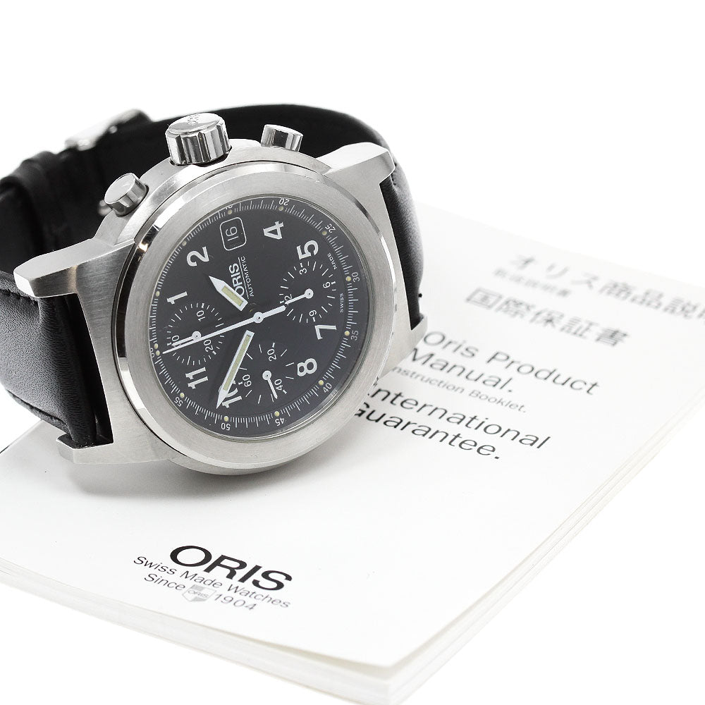 ORIS Big crown 7511 Date Chronograph Black Dial Automatic Men's Watch_950364