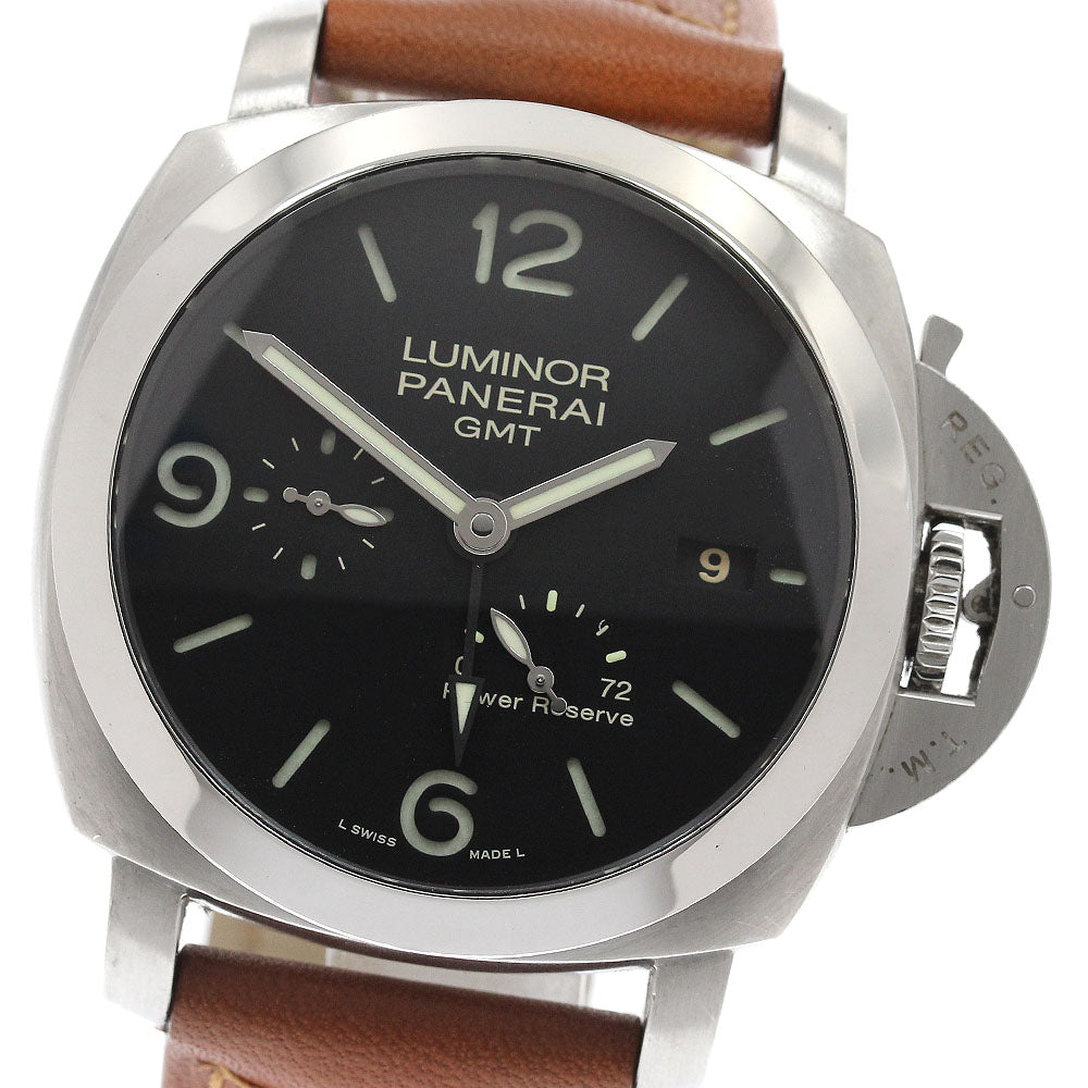 PANERAI Luminor GMT PAM00321 Power reserve Black Dial Automatic Men's _950396