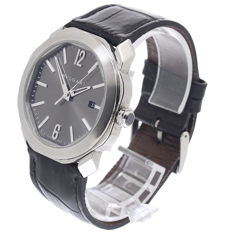 BVLGARI Octo OC41S/102855 Date Black Dial Automatic Men's Watch_950397