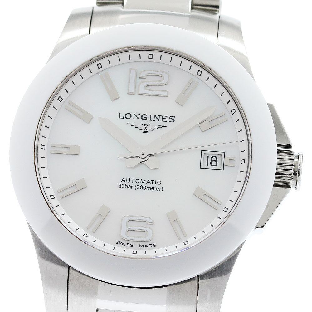 LONGINES Conquest Automatic 39mm L3.655.4 Date White shell Dial Automatic Men's Watch_950399