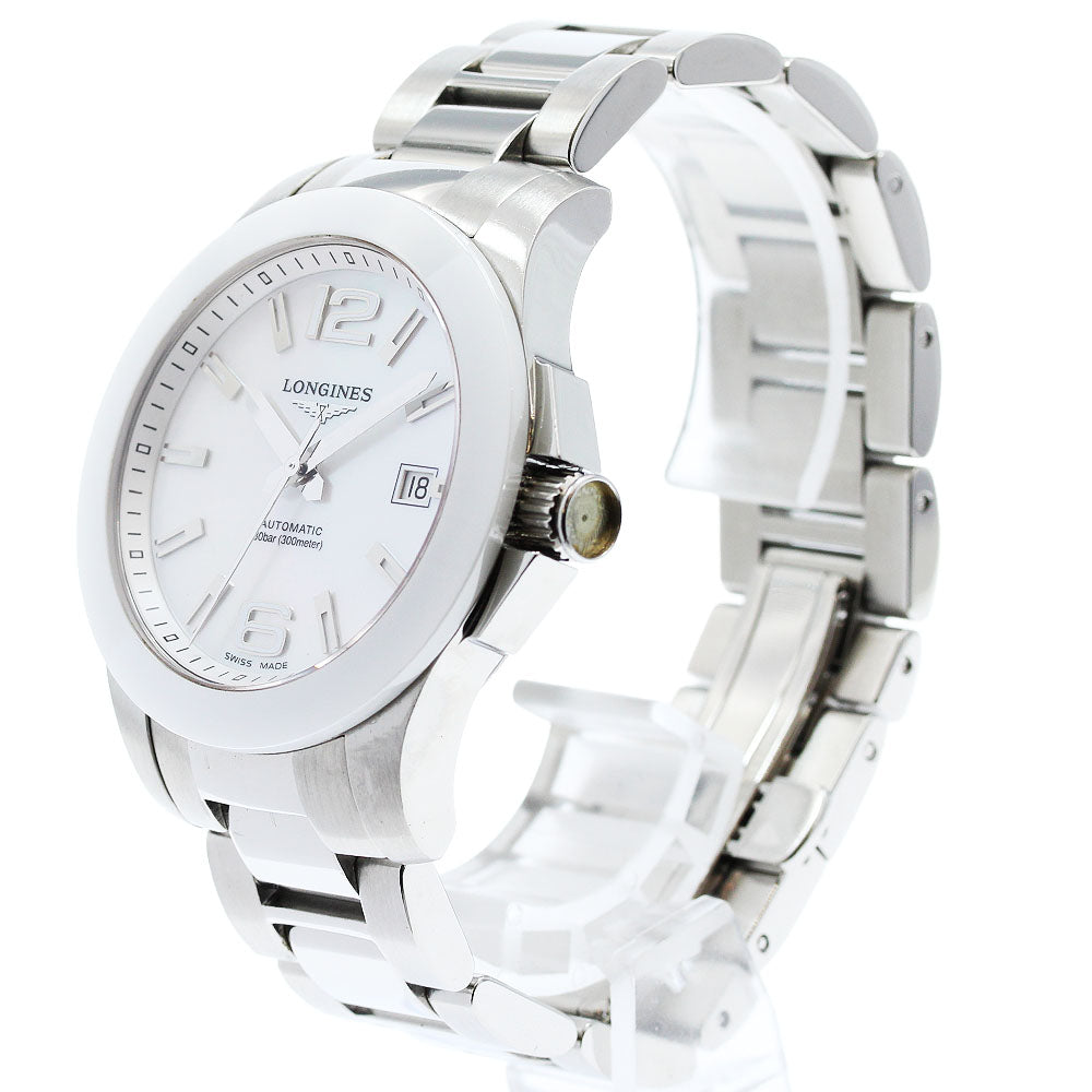 LONGINES Conquest Automatic 39mm L3.655.4 Date White shell Dial Automatic Men's Watch_950399