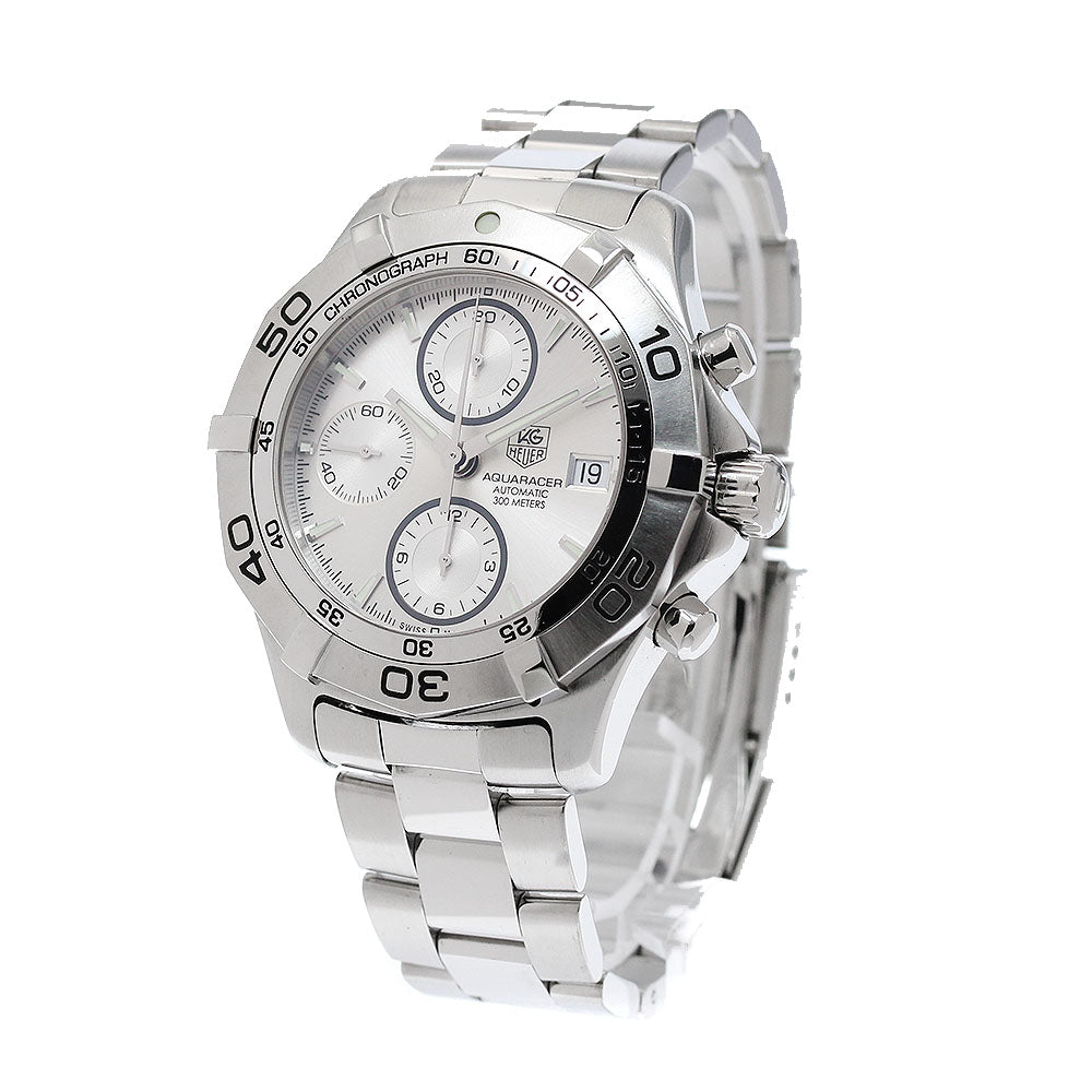 TAG HEUER Aqua racer CAF2111 Chronograph Silver Dial Automatic Men's_950400