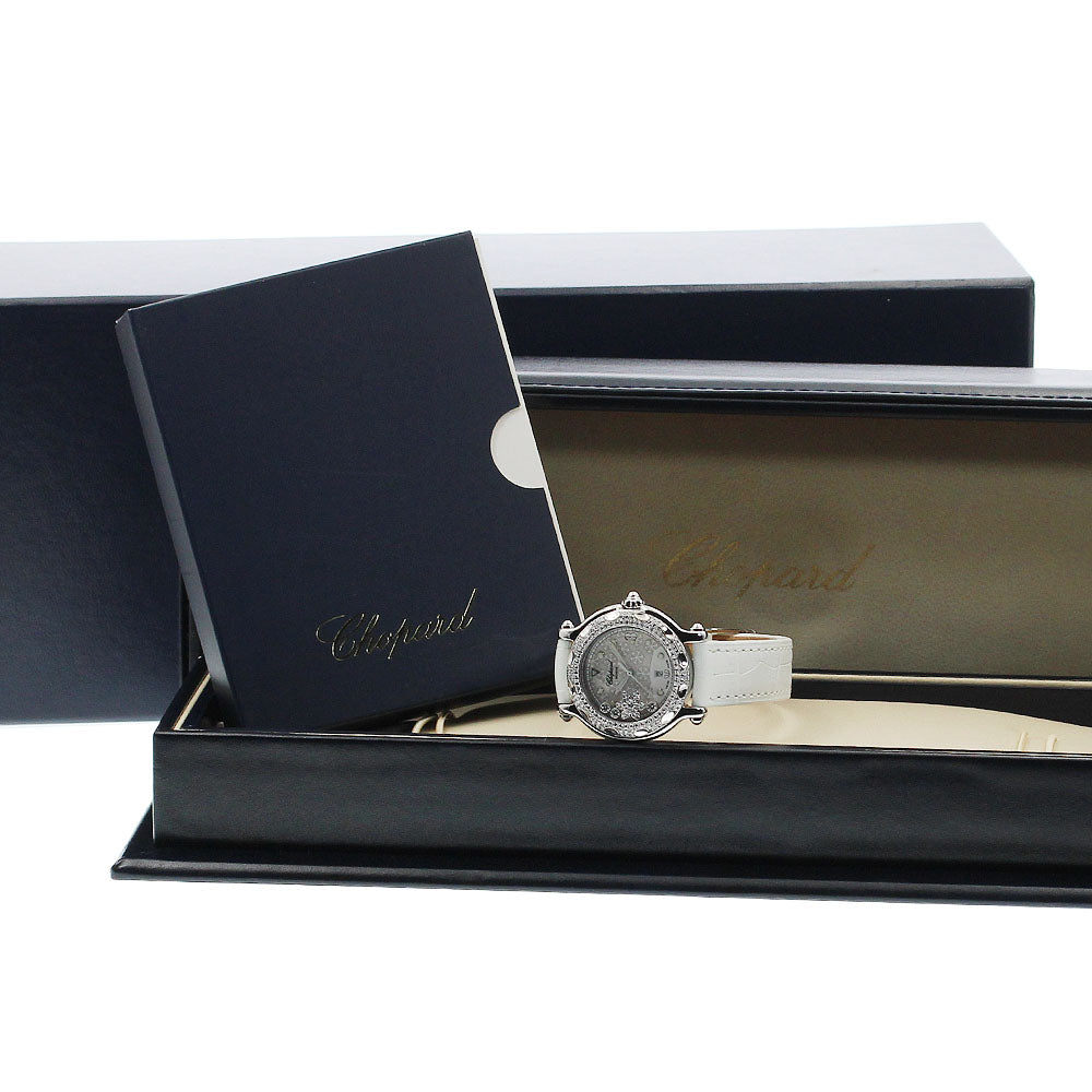 Chopard Happy Snowflake 27/8943 Diamond Bezel White / Silver Dial Quartz Ladies Watch_950405