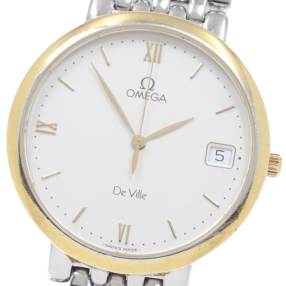 OMEGA De Ville Round date Silver Dial Quartz Men's Watch_950454