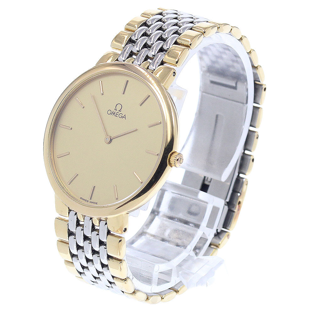 OMEGA De Ville round gold Dial Quartz Men's Watch_950459