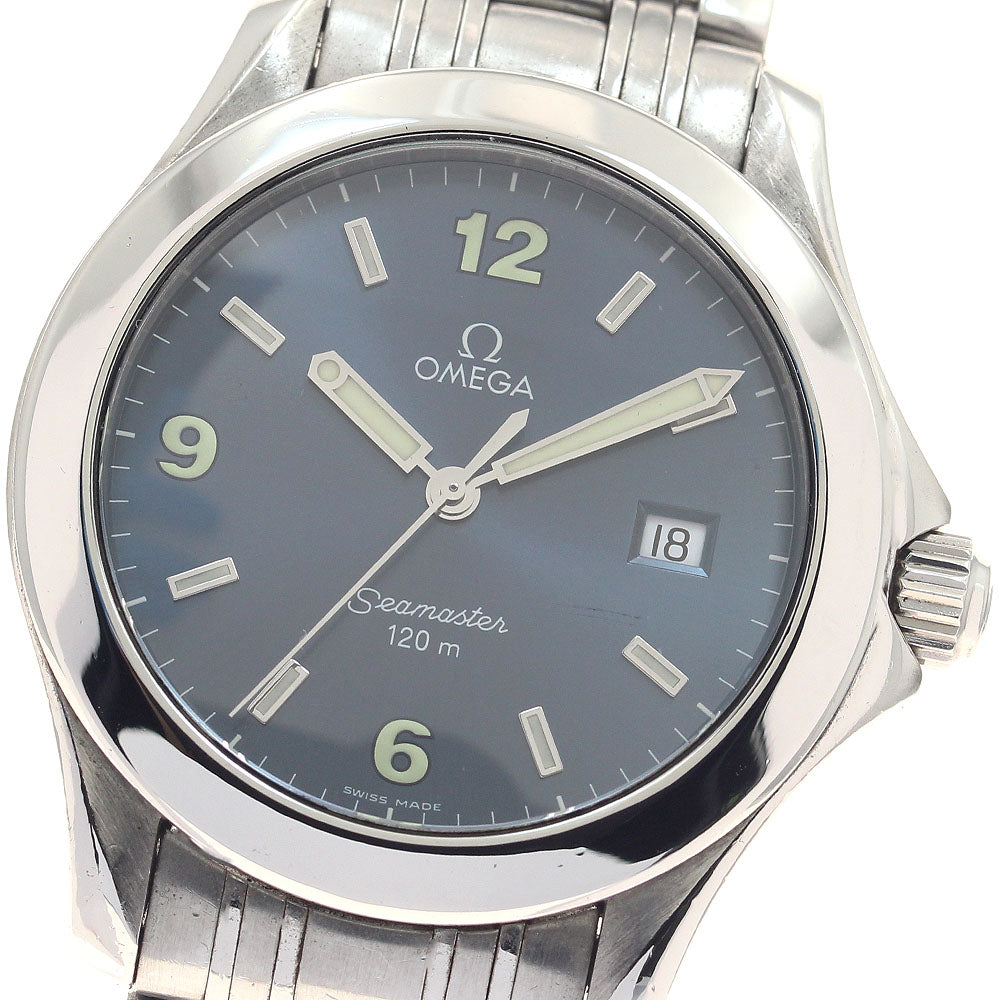 OMEGA Seamaster120 2511.83 Date blue Dial Quartz Men's Watch_950460