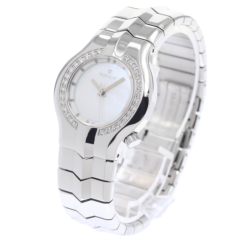 TAG HEUER Alter ego WP1317 Diamond Bezel White shell Dial Quartz Ladies Watch_950472