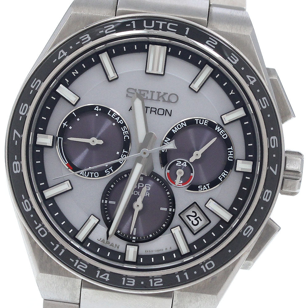 SEIKO Astron SBXC107/5X53-0BR0 GPS day-date Solar Powered Radio Men's_950518