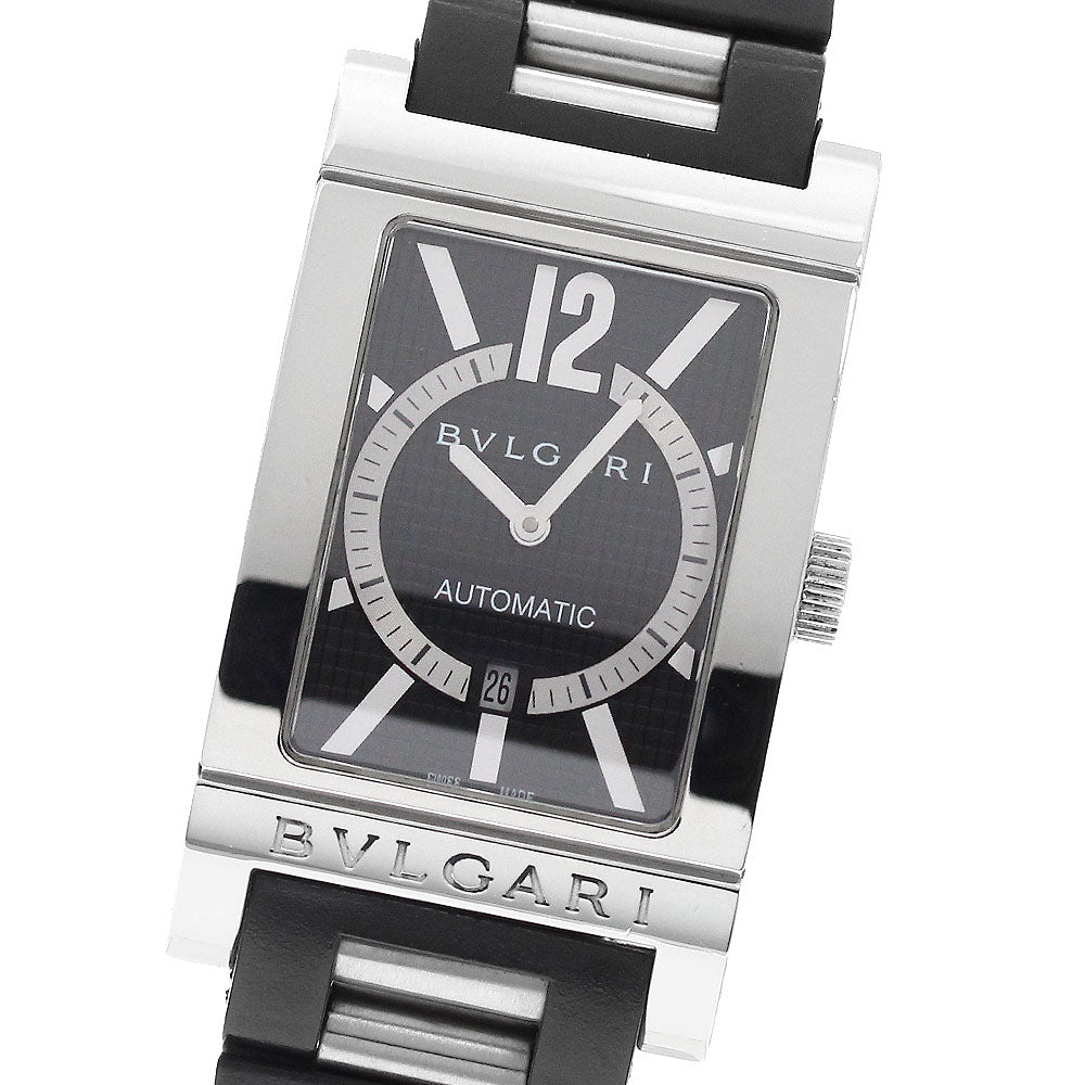 BVLGARI Rettangolo RT45S Date black Dial Automatic Men's Watch_950522