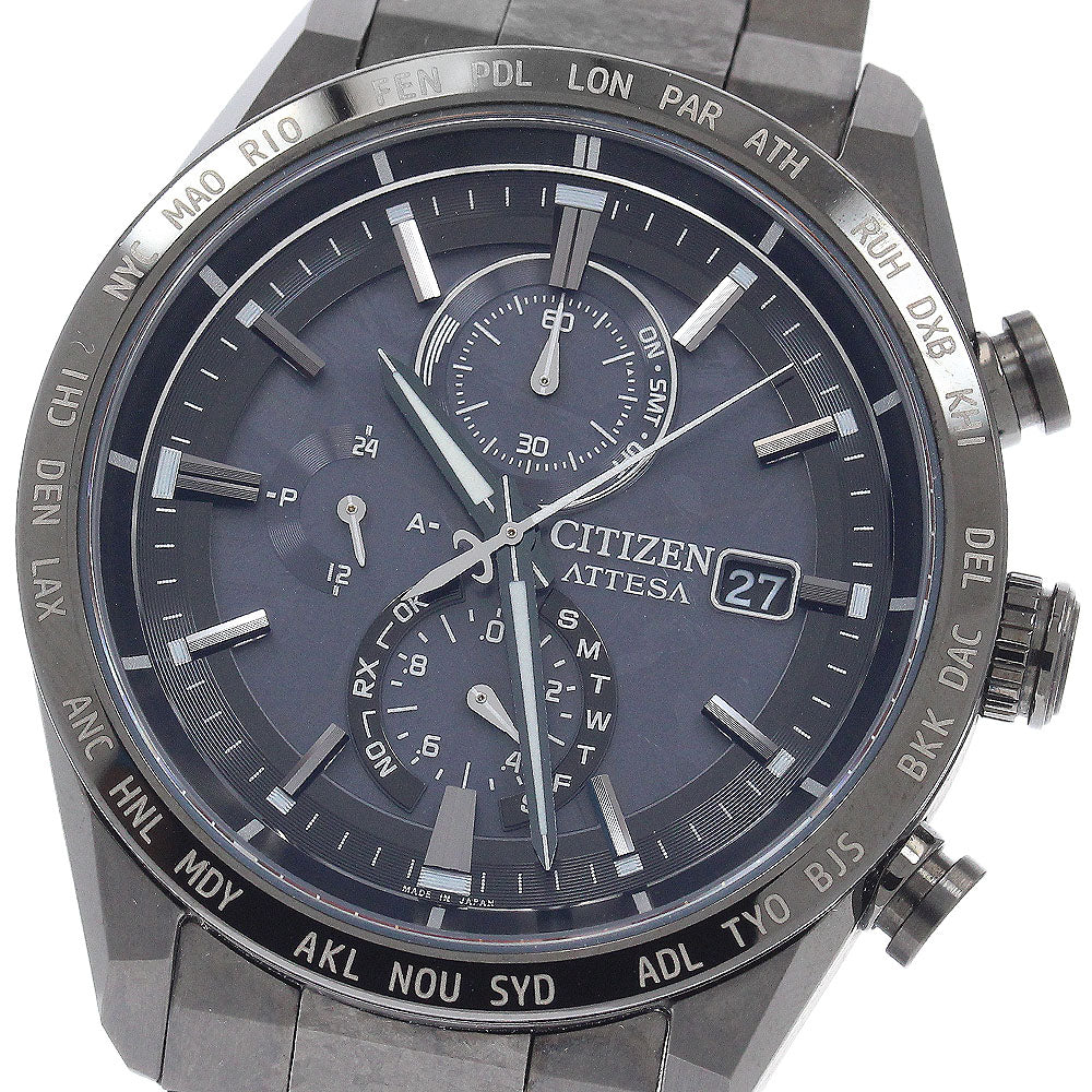 CITIZEN Attesa AT8287-62E/H800-A1CN20C HAKUTO-R Solar Powered Radio Men's_950523