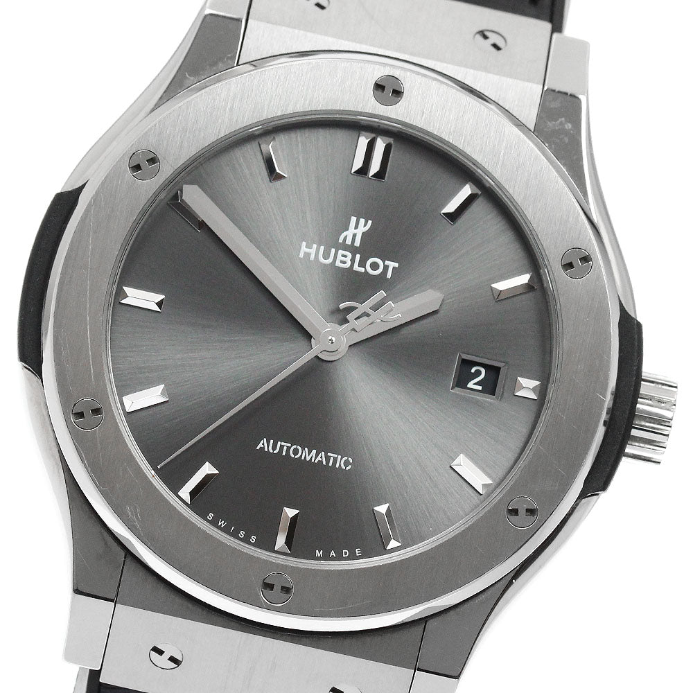 HUBLOT classic fusion titanium racing gray 542.NX.7071.LR Date gray Dial Automatic Men's Watch_950532