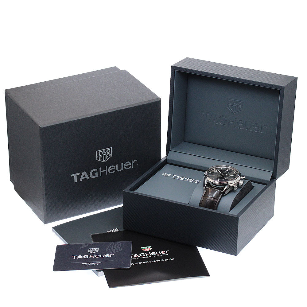 TAG HEUER Carrera CBN2012 Caliber Heuer 02 Chronograph gray Dial Automatic Men's Watch_950550