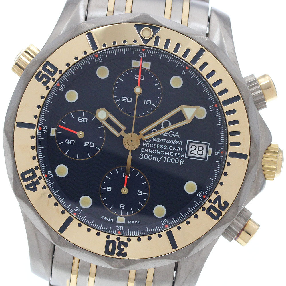 OMEGA Seamaster 300 Chronograph 2297.80 YG bezel Automatic Men's Watch_950553