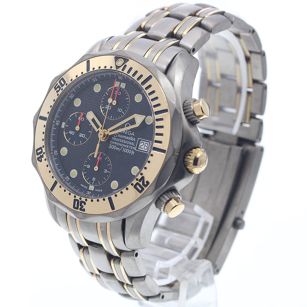 OMEGA Seamaster 300 Chronograph 2297.80 YG bezel Automatic Men's Watch_950553