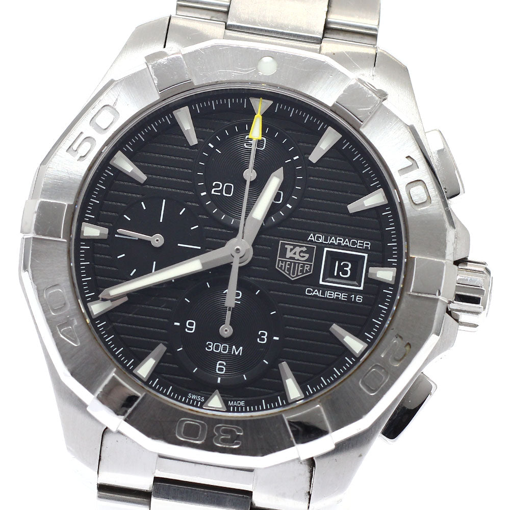 TAG HEUER Aquaracer caliber 16 CAY2110-0 Chronograph black Dial Automatic Men's Watch_950557