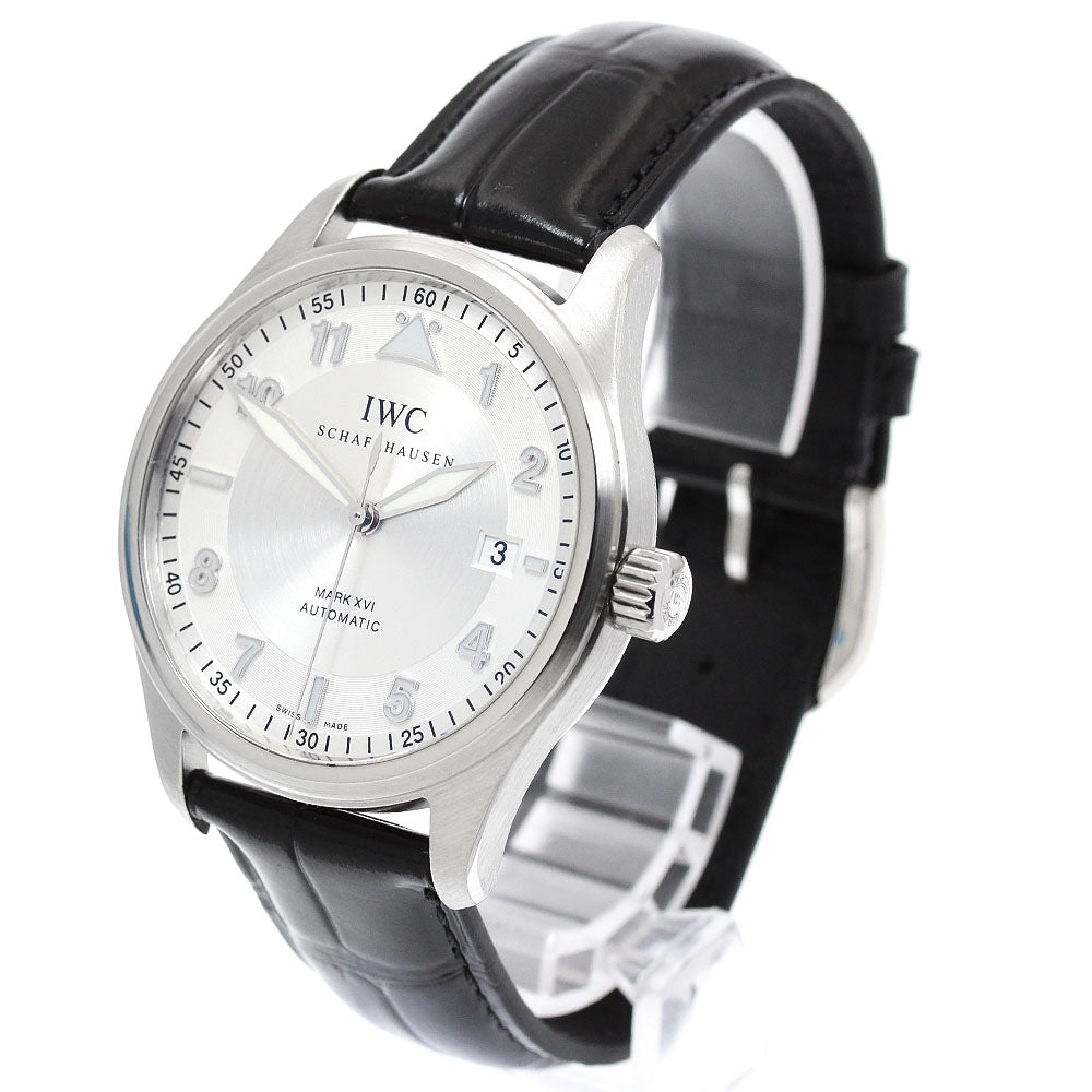 IWC SCHAFFHAUSEN Spitfire Mark XVI IW325502 Date Silver Dial Automatic Men's Watch_950629