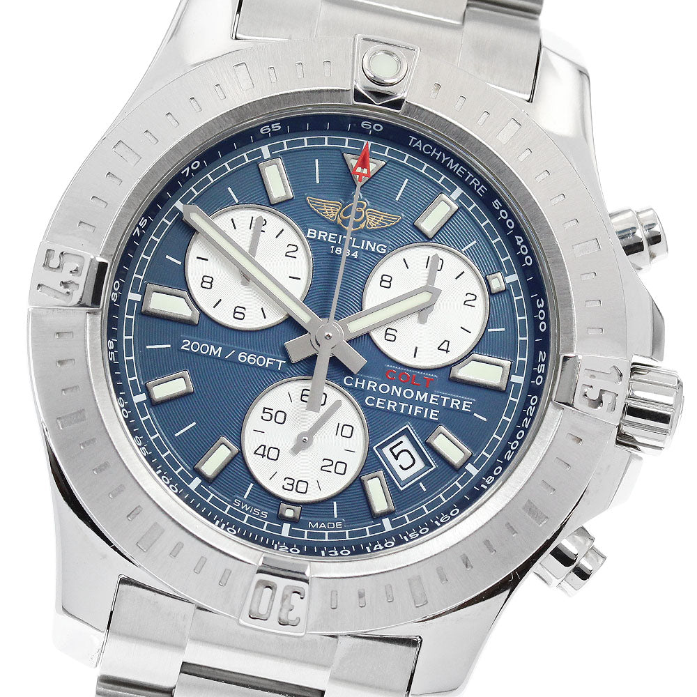 BREITLING Colt Chronograph A73388 Navy Dial Quartz Men's Watch_950634