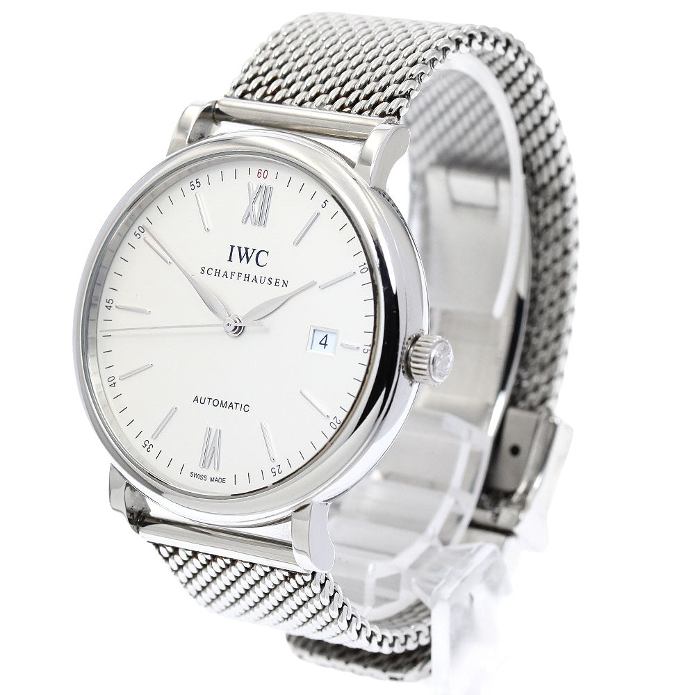 IWC SCHAFFHAUSEN Portofino IW356507 Date Silver Dial Automatic Men's_950643