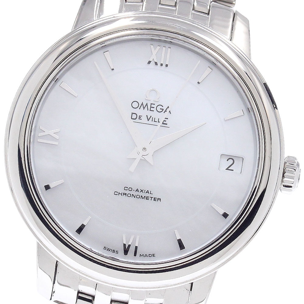 OMEGA De Ville Prestige 424.10.33.20.05.001 Coaxial White shell Dial Automatic Ladies Watch_950654