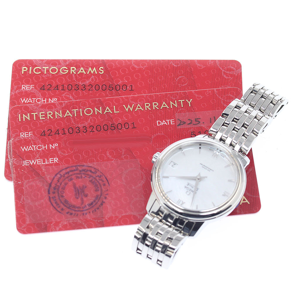 OMEGA De Ville Prestige 424.10.33.20.05.001 Coaxial White shell Dial Automatic Ladies Watch_950654