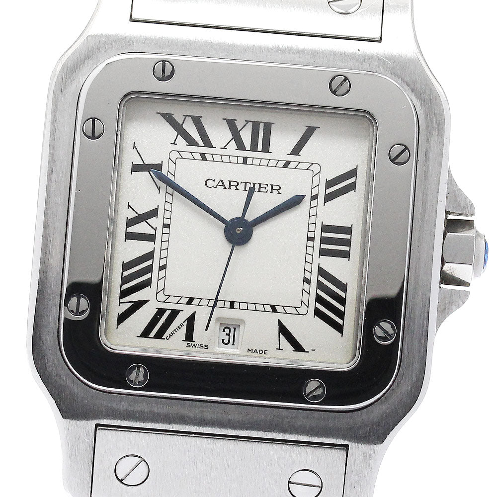 CARTIER Santos GalbeeLM W20060D6 Date beige Dial Quartz Men's Watch_950671