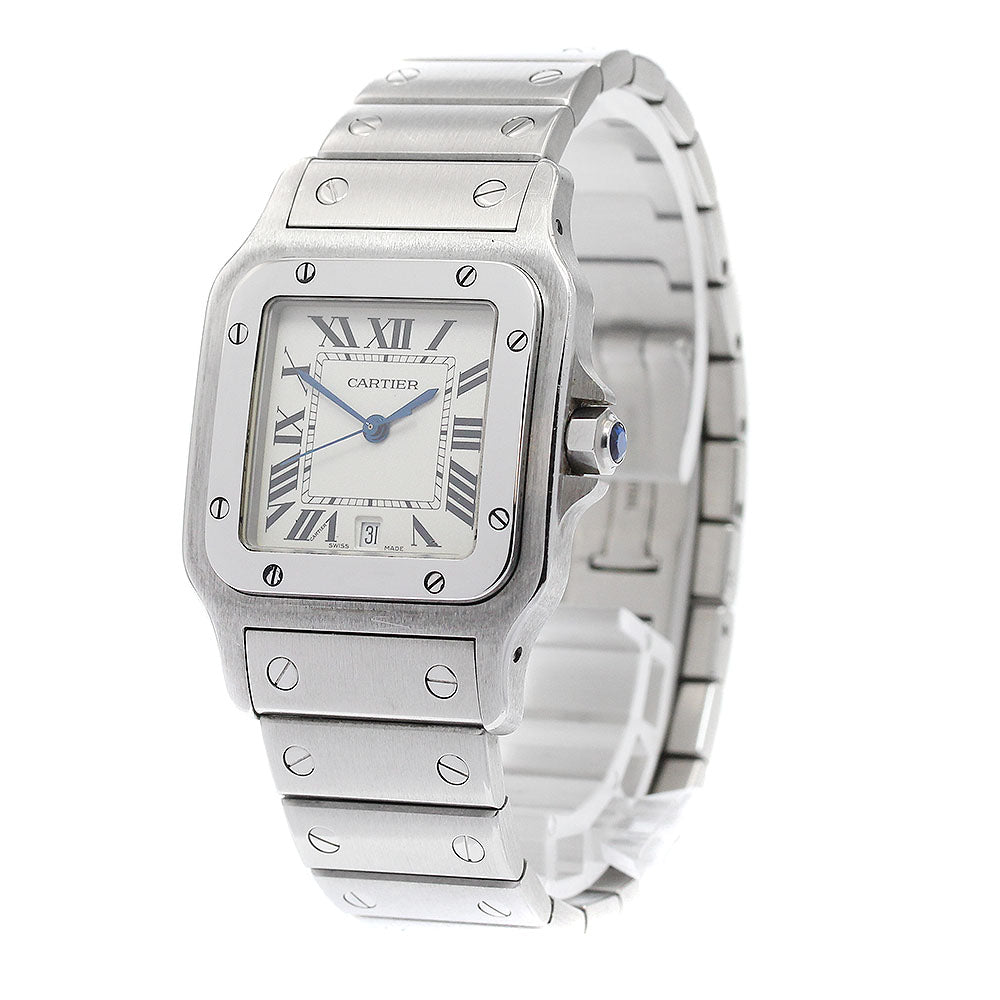 CARTIER Santos GalbeeLM W20060D6 Date beige Dial Quartz Men's Watch_950671